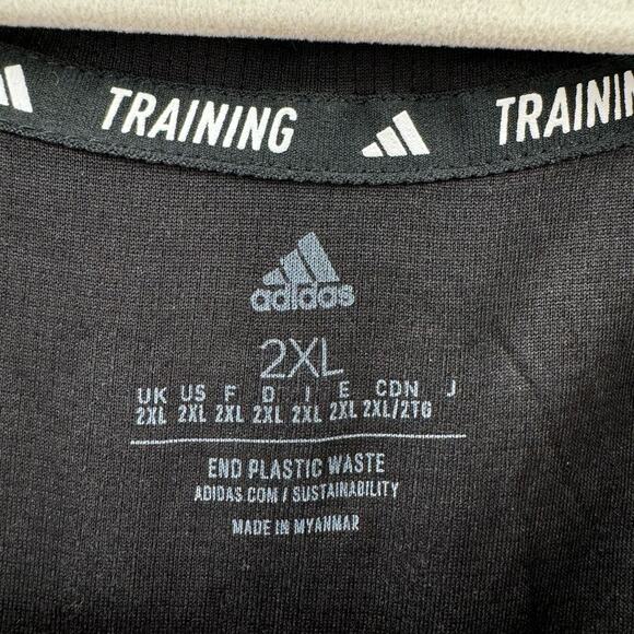NWT Adidas Mens black and pink training tank top - Picture 5 of 7